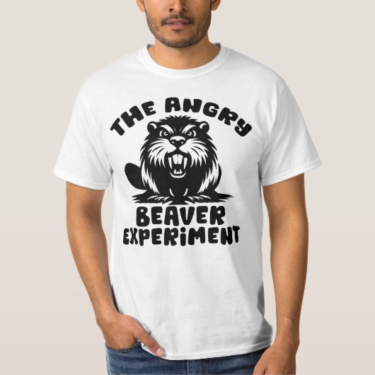 Het Angry Beaver Experiment Grappig T-shirt (Voorkant)