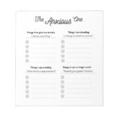 Het angstige één Blocnote (Voorkant)