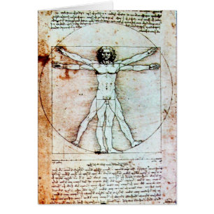 Het Antiek perkamentegment VITRUVIAN MAN