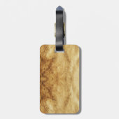 Het Antiek perkamentegment VITRUVIAN MAN Bagagelabel (Achterkant verticaal)