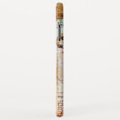 Het Antiek perkamentegment VITRUVIAN MAN Case-Mate iPhone Case (Achterkant/rechts)