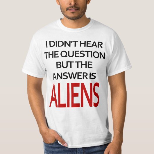 Het antwoord is Aliens T-shirt (Voorkant)