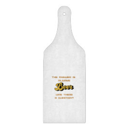 Het antwoord is altijd bier op een snijplank