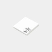 Het antwoord is nee Grappige quote Post-it® Notes (Schuin)