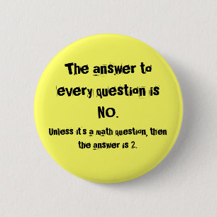 Het antwoord op elke vraag ronde button 5,7 cm
