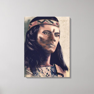 Het Apache-schilderij Canvas Afdruk