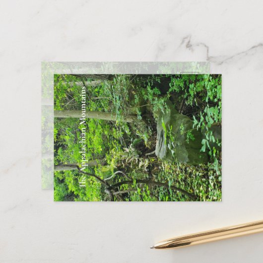 Het Appalachian gebergte Briefkaart (Voorkant / Achterkant in situ)