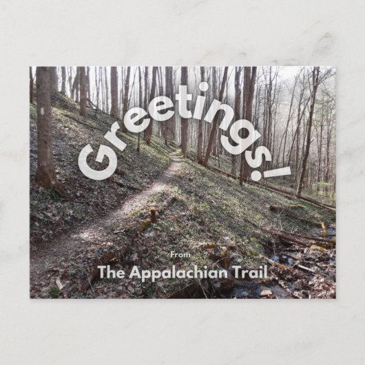 Het Appalachian Trail Briefkaart (Voorkant)