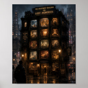 Het Appartementsgebouw voor Verloren Herinneringen Poster