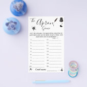 Het Apron-spel | Pen- en inktschoenspelkaart Flyer (Enkel)