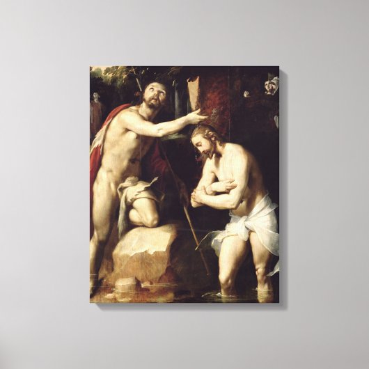 Het aptisme van Christus Canvas Afdruk (Voorkant)