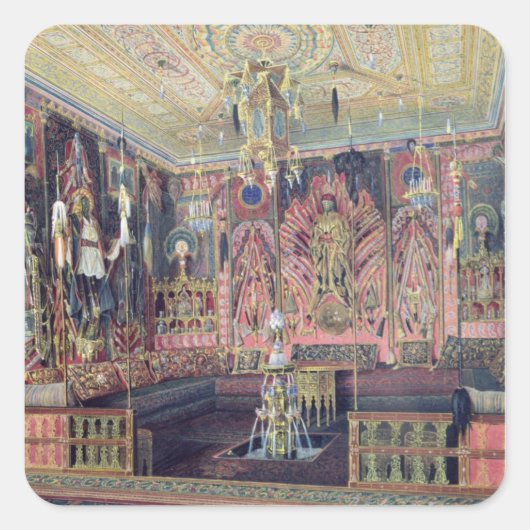 Het Arabisch huis in het Catherine Palace-paleis 0 Vierkante Sticker (Voorkant)
