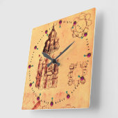 HET ARCHITECTURALE PROJECT VAN DE RENAISSANCE, VIERKANTE KLOK (Hoek)