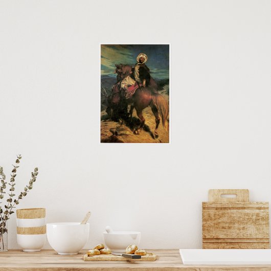 Het areaal van koning Boabdil in Granada Poster (Keuken)