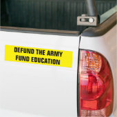 HET ARMFONDSONDERWIJS VERDEDIGEN BUMPERSTICKER (Op Truck)