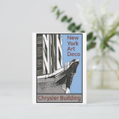 Het Art deco van New York - Chrysler die Eagle Briefkaart (Staand voorkant)
