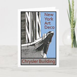 Het Art deco van New York - Chrysler die Eagle Kaart