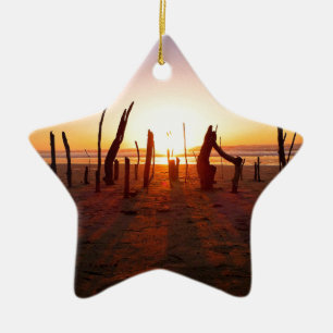 Het Art. van het strand Keramisch Ornament