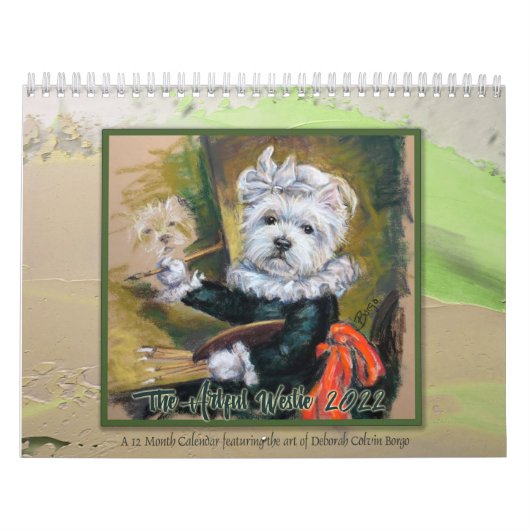 Het Artful Westie-kalender van Borgo Kalender (Hoes)