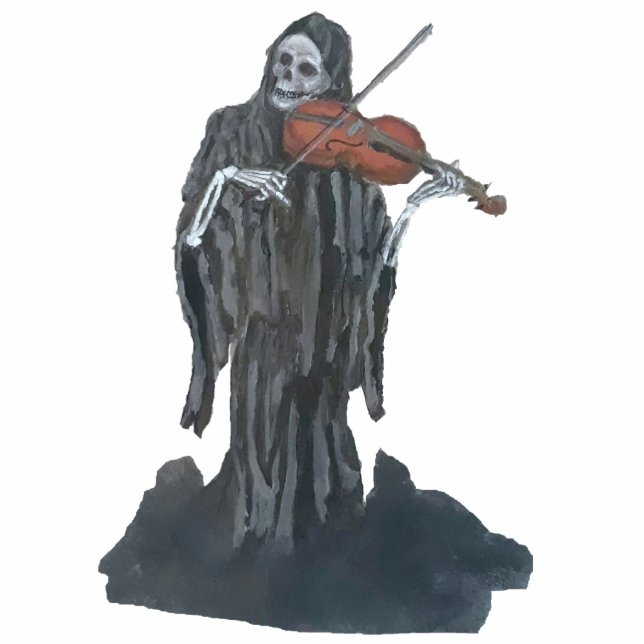 Het artikel speelt de Violin Statuette Staand Fotobeeldje (Voorkant)