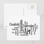 Het artistieke proces Creative Artist Art Student' Briefkaart (Voorkant / Achterkant)