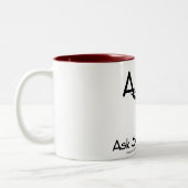 Het "ASK"-Collectie van "HeOne"-merk Tweekleurige Koffiemok (Links)