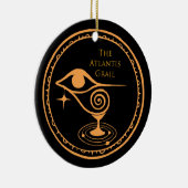 Het Atlantis Grail Holiday Ornament - LABEL Logo (Rechts)