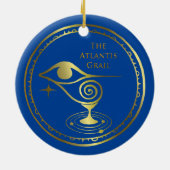 Het Atlantis Grail Holiday Ornament - LABEL Logo (Achterkant)