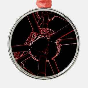 Het atomium metalen ornament