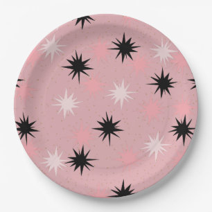 Het atoom Roze Bord van het Document Starbursts