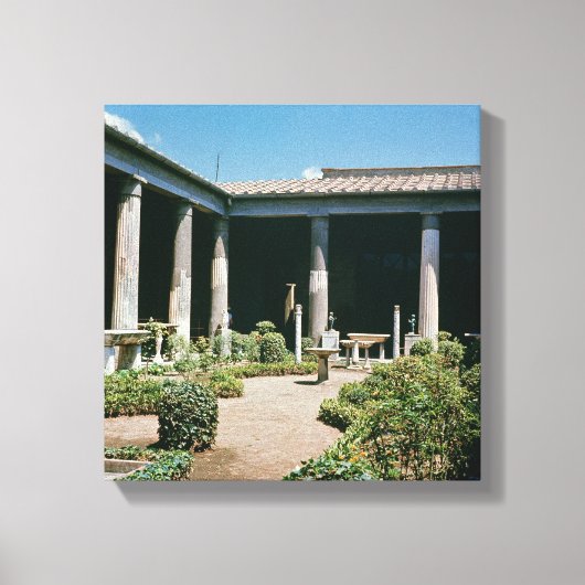 Het Atrium, Huis van de Vettii Canvas Afdruk (Voorkant)