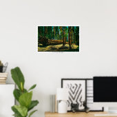 Het auto Login reuzenbos, sequoia's Poster (Thuiskantoor)