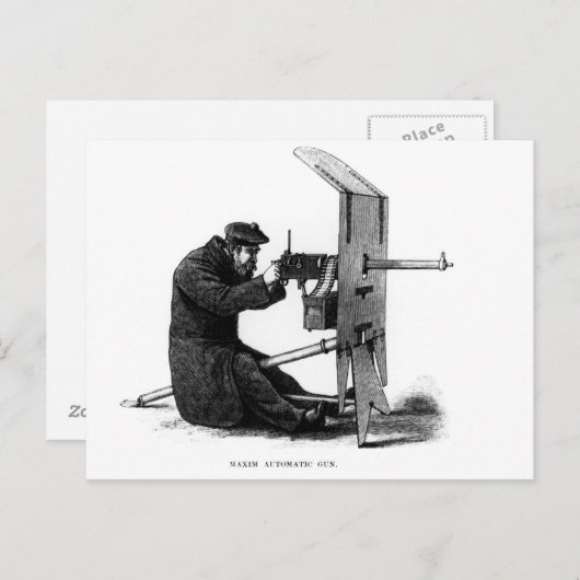 Het Automatische Pistool van de stelregel Briefkaart (Voorkant / Achterkant)