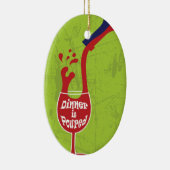 Het avondeten is gegoten keramisch ornament (Rechts)