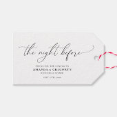 Het avondeten voor de repetitie van het huwelijk cadeaulabel (Voorkant (Horizontaal))