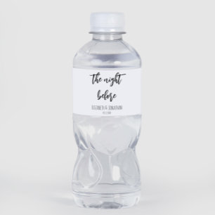 Het avondeten voor de repetitie van het huwelijk waterfles etiket