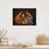 "Het avondmaal bij Emmaus" Poster (Keuken)