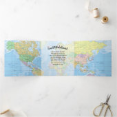 Het avontuur begint de Foto van het Afstuderen Drieluik Kaart (Binnen)