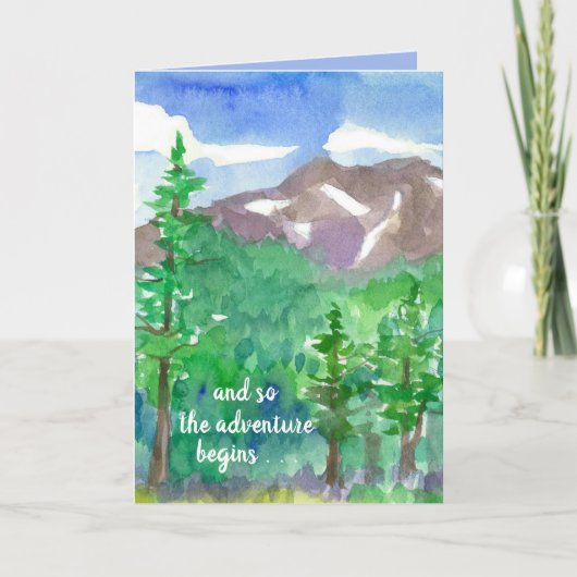 Het avontuur begint met de Gelukkige Bergen van de Kaart (Voorkant)