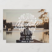 Het avontuur begint sparen de Datum (Voorkant / Achterkant)