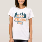 Het avontuur begint t-shirt (Voorkant)