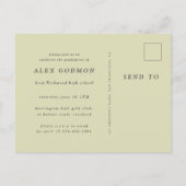 Het avontuur begint uitnodiging briefkaart (Achterkant)