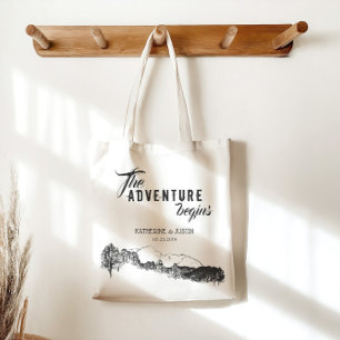 Het avontuur begint ⎥ weddenschap voor Canvas tas