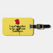 Het avontuur in het grote brede ergens Label Bagagelabel (Voorkant horizontaal)