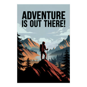 Het avontuur is er perfect poster