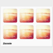 Het avontuur is er vierkante sticker (Vel)