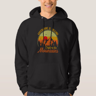 Het avontuur roept onderzoek de Montains Camping Hoodie