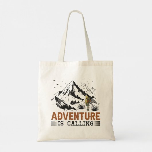 Het avontuur roept tote bag (Achterkant)