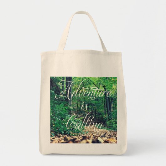 Het avontuur roept tote bag (Voorkant)