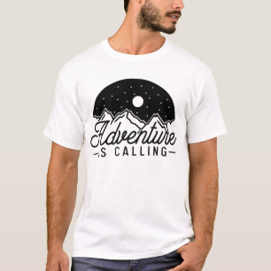 het avontuur van de berg roept t-shirt